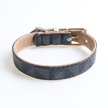 Load image into Gallery viewer, Leather Patterned Dog Collar