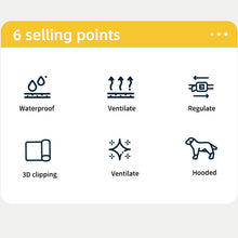 Load image into Gallery viewer, Dog Raincoat With Hood