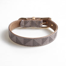 Load image into Gallery viewer, Leather Patterned Dog Collar
