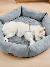 Load image into Gallery viewer, Rose Velvet Hexagonal Dog Bed
